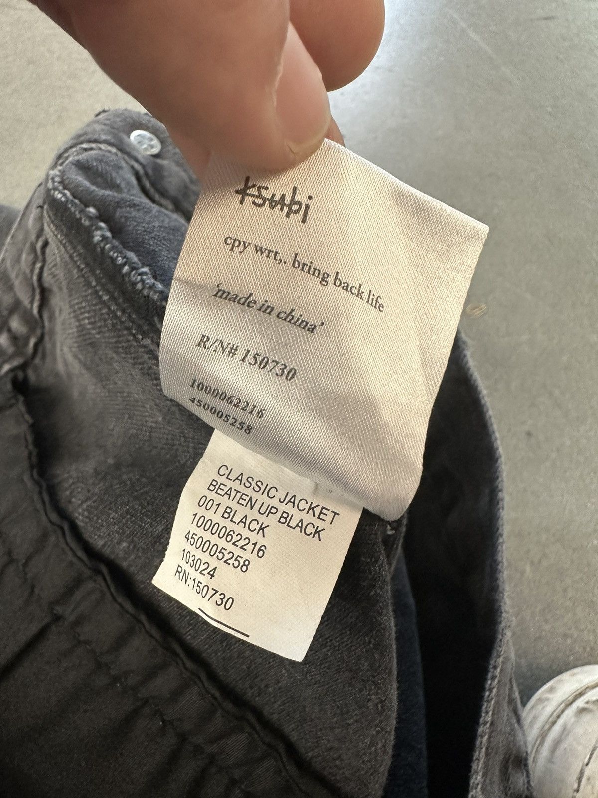 Ksubi Ksubi Classic Distressed Sketchy Black Denim Jacket Size US M / EU 48-50 / 2 - 10 Thumbnail