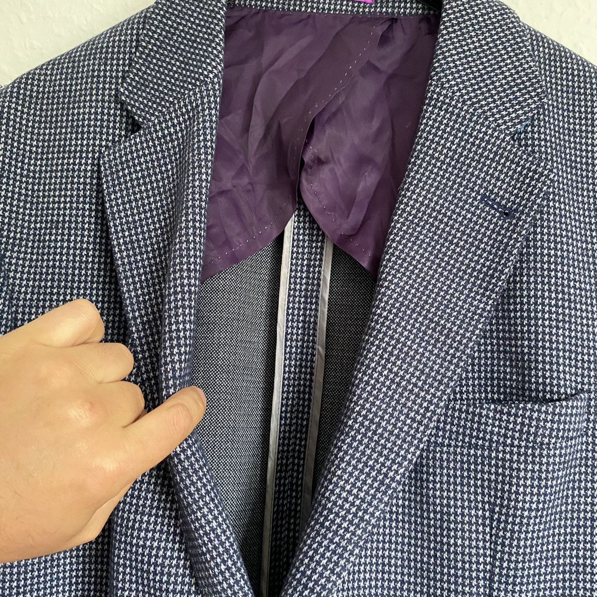 Suitsupply Blazer Louis Copeland Gray/Purple Size 50L - 9 Thumbnail