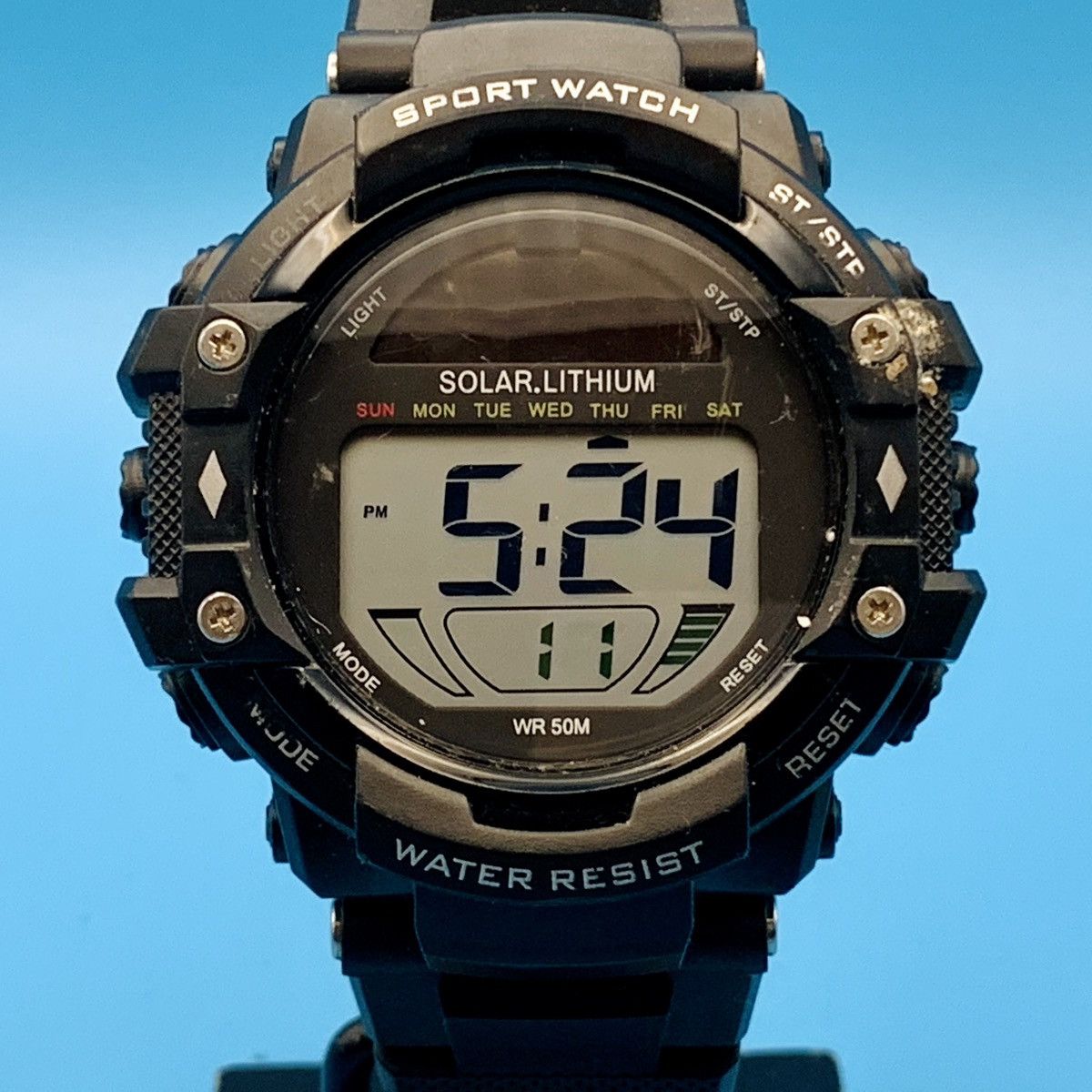 Other Men’s 82-102 Digital Wristwatch Working NOT SOLAR POWERED Size ONE SIZE - 2 Thumbnail