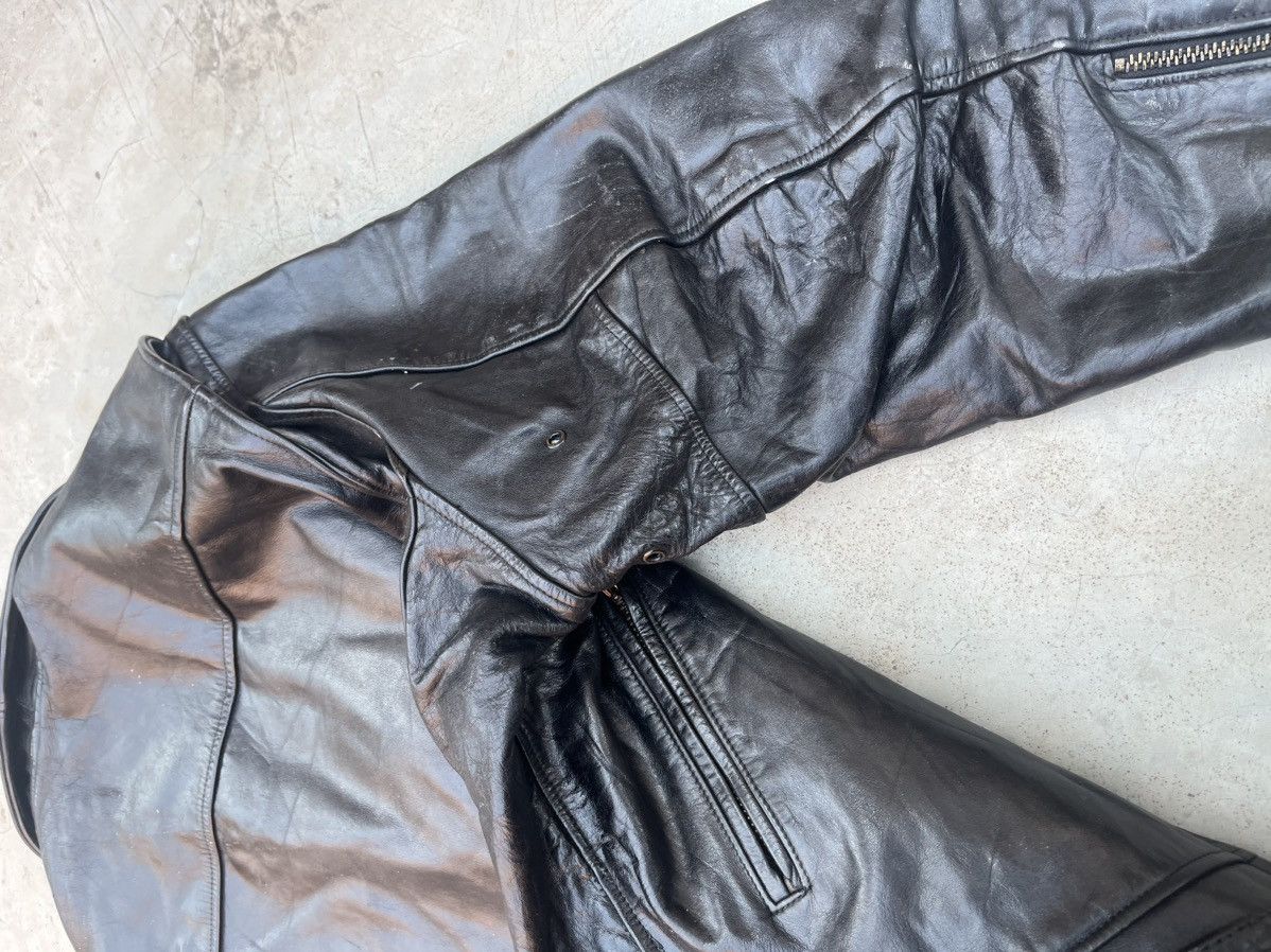 Vintage RARE 🔥 VINTAGE GOLDEN BEAR LEATHER JACKET Size US S / EU 44-46 / 1 - 7 Thumbnail