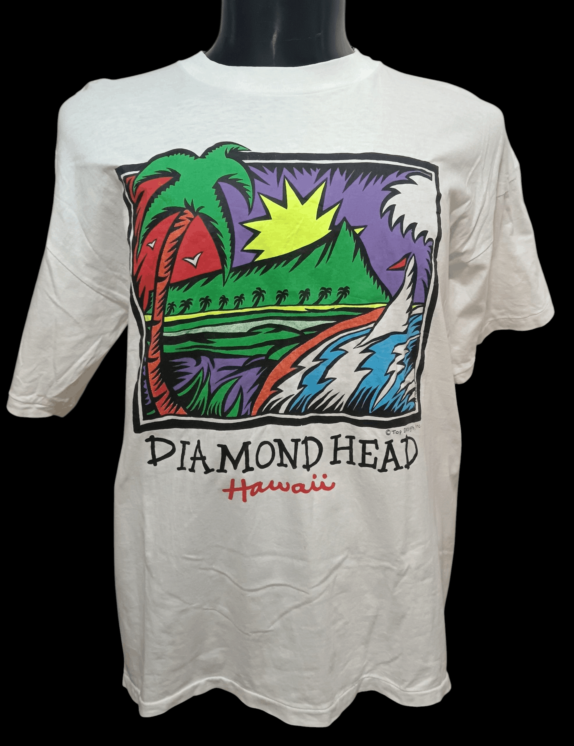 Vintage VINTAGE 80s DIAMOND HEAD HAWAII SHIRT Size US XL / EU 56 / 4 - 1 Thumbnail