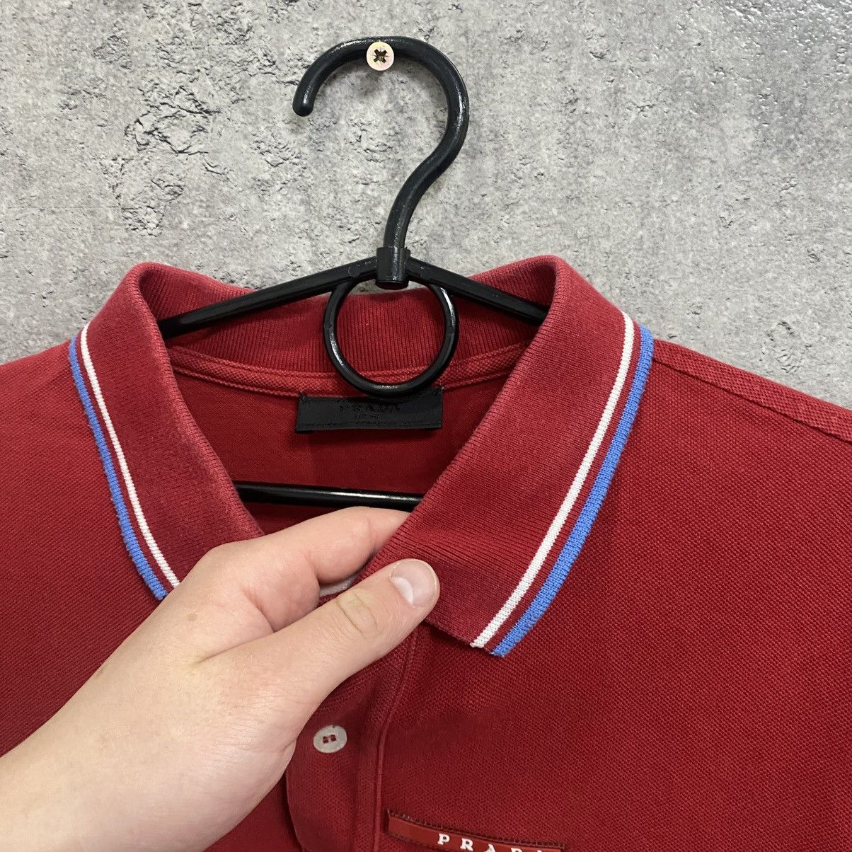 Prada Prada Polo T-Shirt Red Tab Size US XL / EU 56 / 4 - 7 Thumbnail