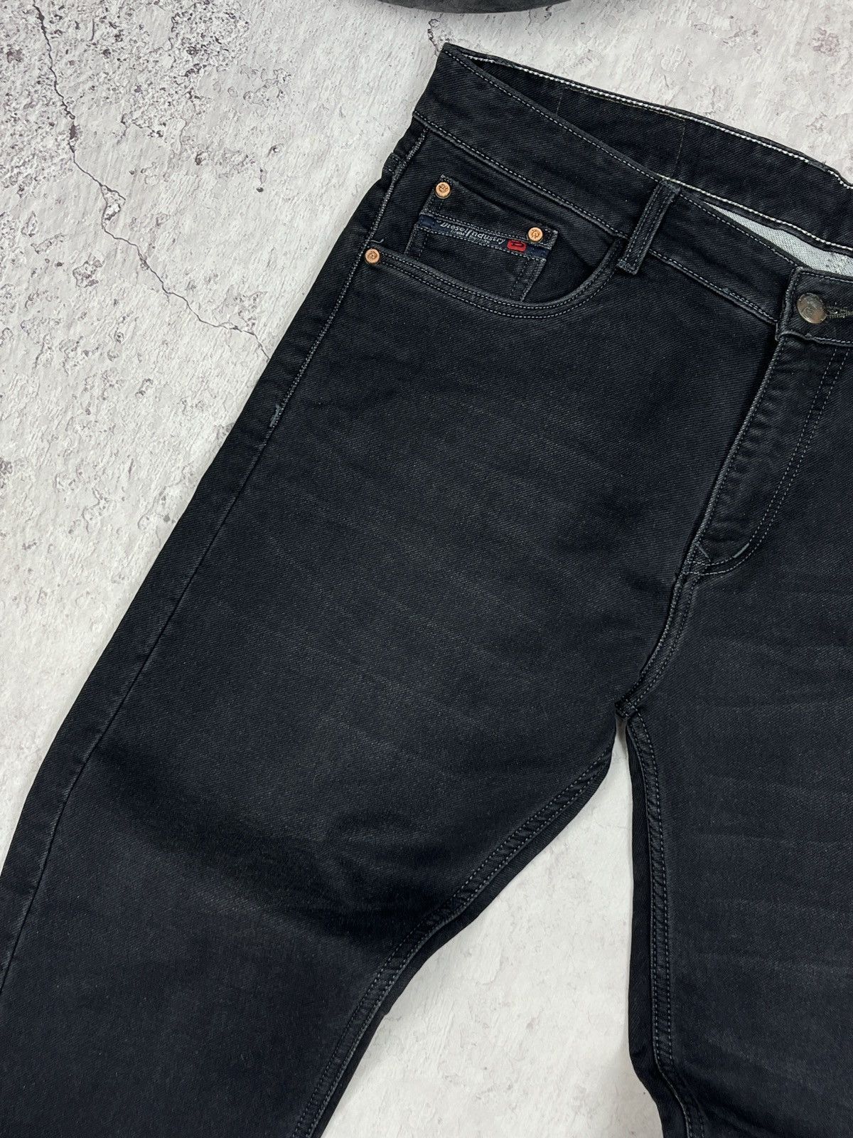 Designer × Diesel Vintage Men's Y2K Diesel 1978 Black Denim Jeans Size US 38 / EU 54 - 6 Thumbnail