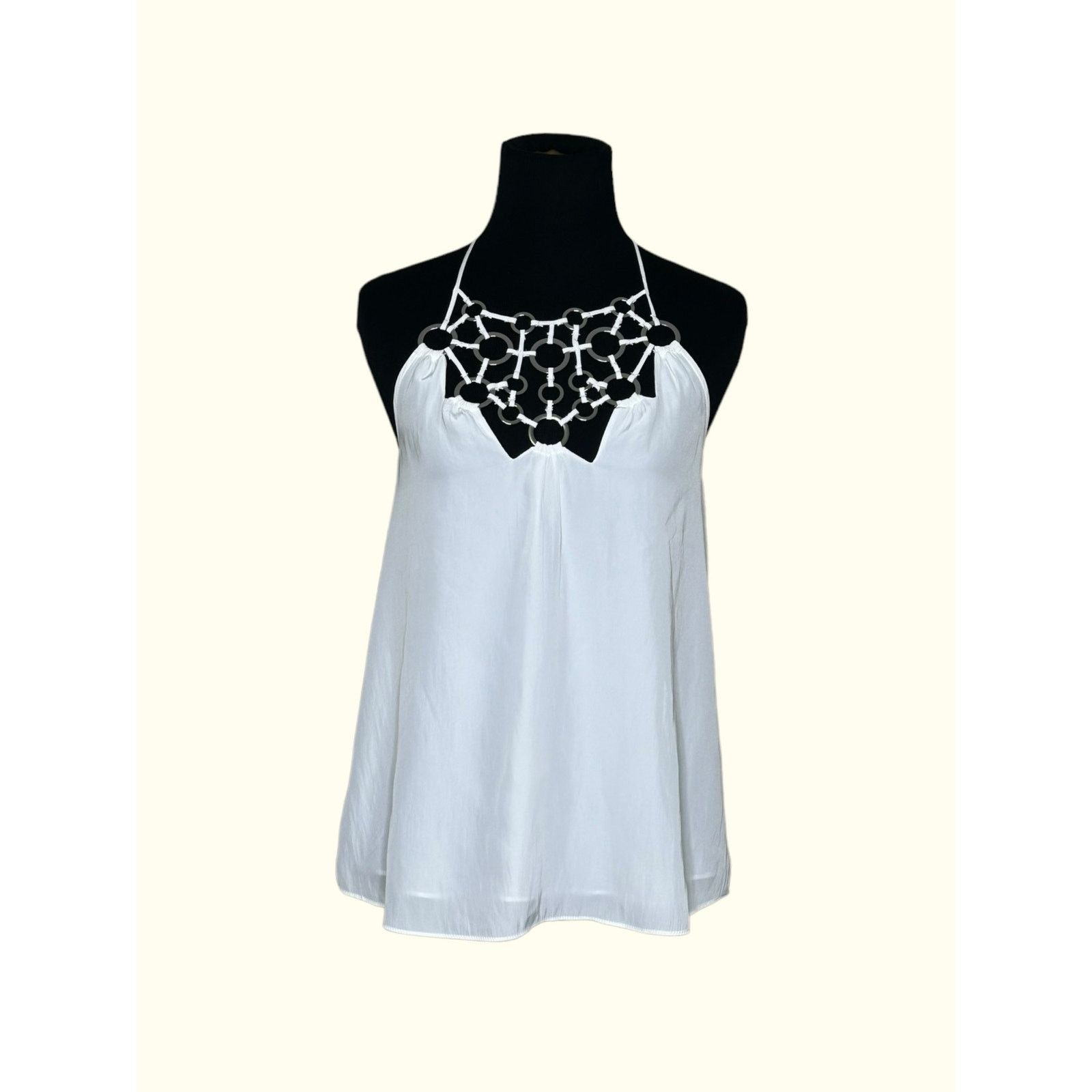 Ramy Brook Ramy Brook off white Ring-Detail Halter Top size XXS Size XXS / US 00 / IT 34 - 11 Thumbnail