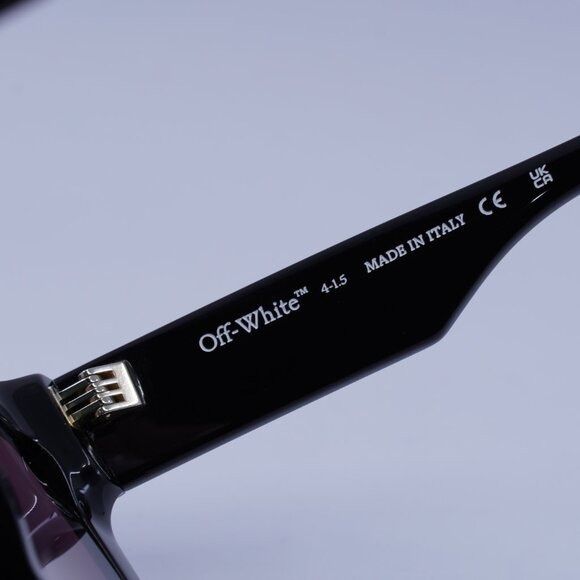 Off-White Off-White OERI13I JACKSON 1028 Sunglasses Black Square Frame Size ONE SIZE - 7 Thumbnail