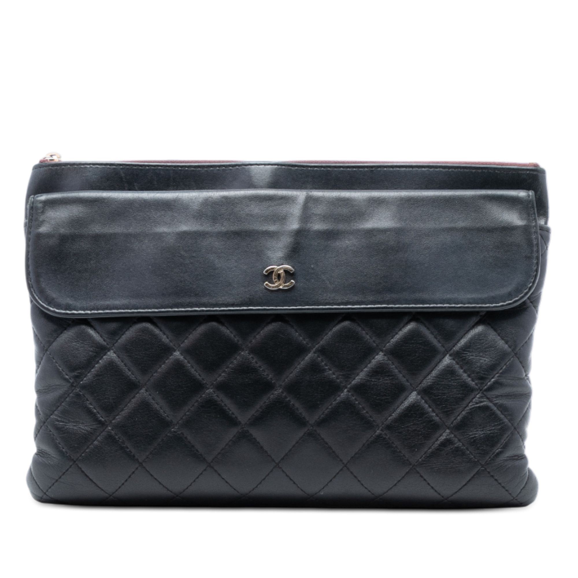 Chanel Chanel Medium CC Quilted Lambskin Flap Cosmetic Case Size ONE SIZE - 1 Thumbnail
