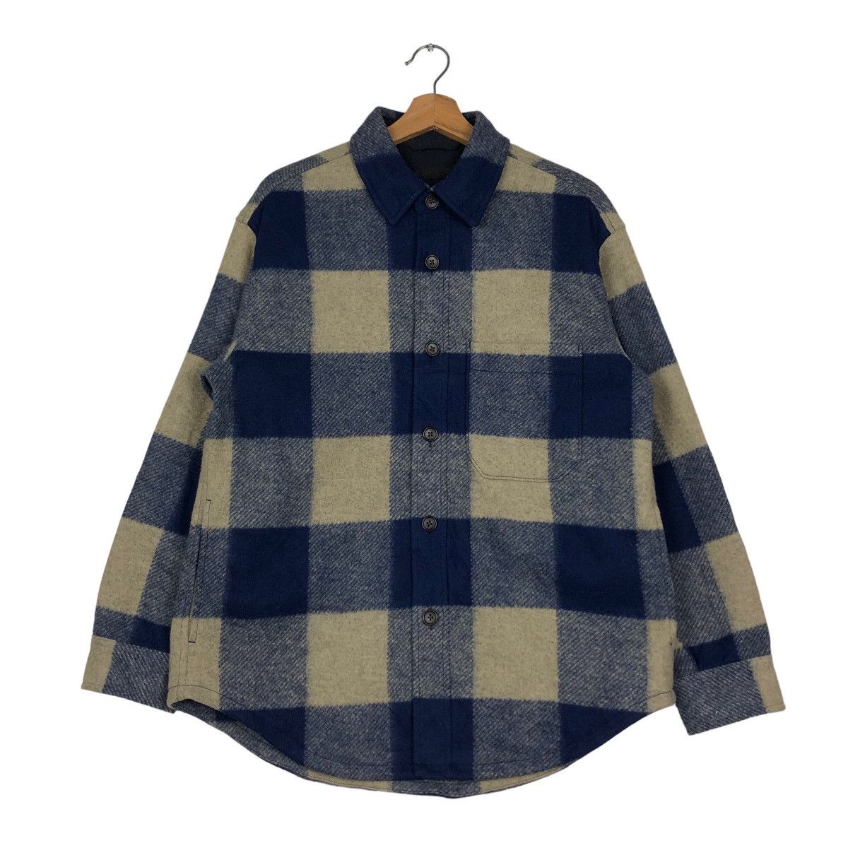 Japanese Brand 🔥Vintage Wool Flannel Jacket Tartan Uniqlo Issey Miyake Size US M / EU 48-50 / 2 - 1 Thumbnail