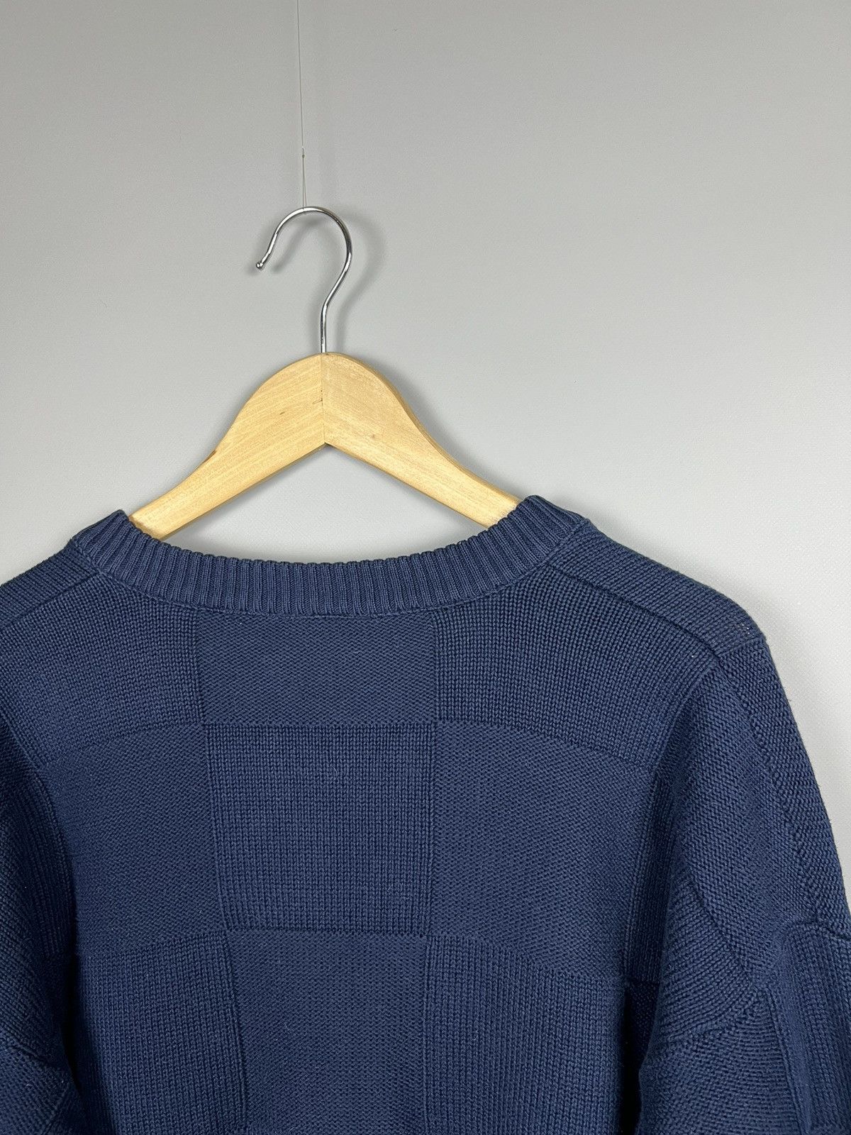 Lacoste M-L Lacoste v-neck vintage knit sweater geometric print Rare Size US M / EU 48-50 / 2 - 6 Thumbnail