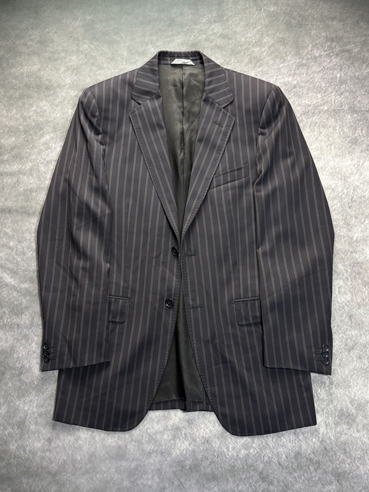 Dolce & Gabbana Dolce & Gabbana Suit Jacket Striped Wool Blazer Size 38R - 1 Thumbnail