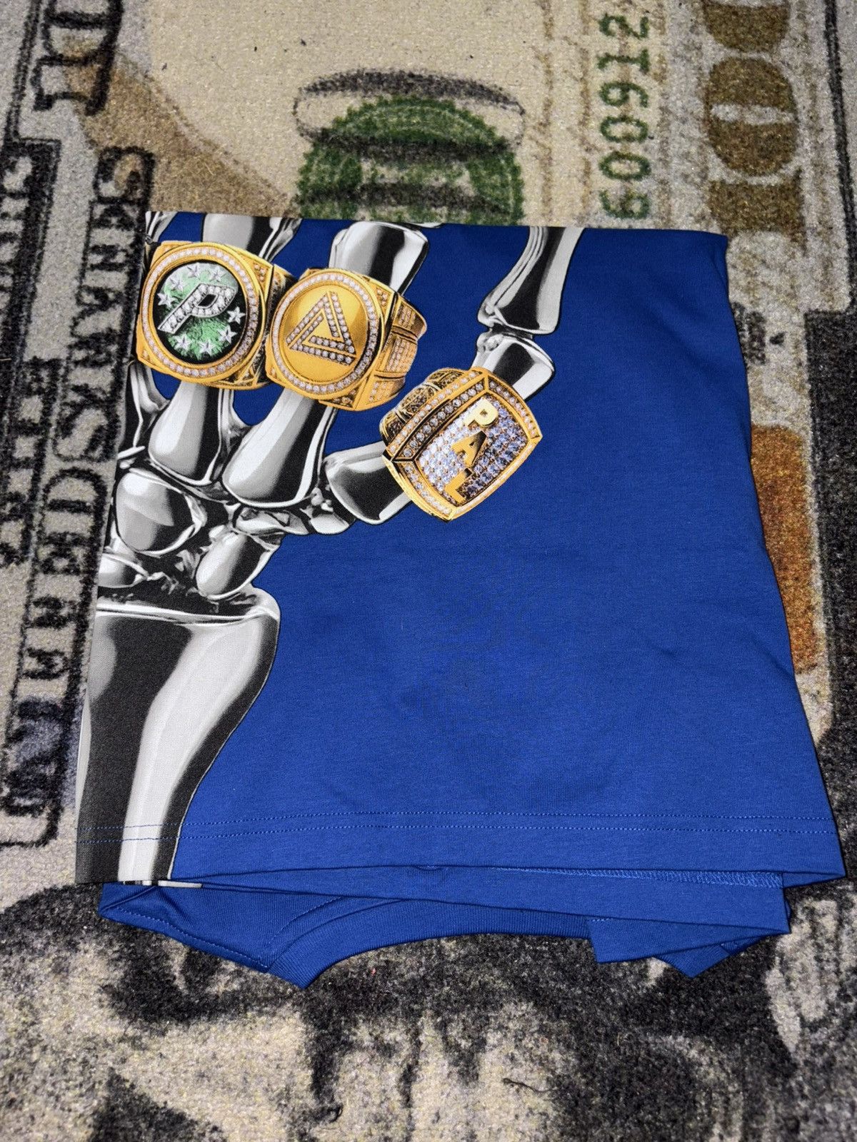 Palace Palace Mechanical Champion T-Shirt Blue Size US XL / EU 56 / 4 - 1 Thumbnail