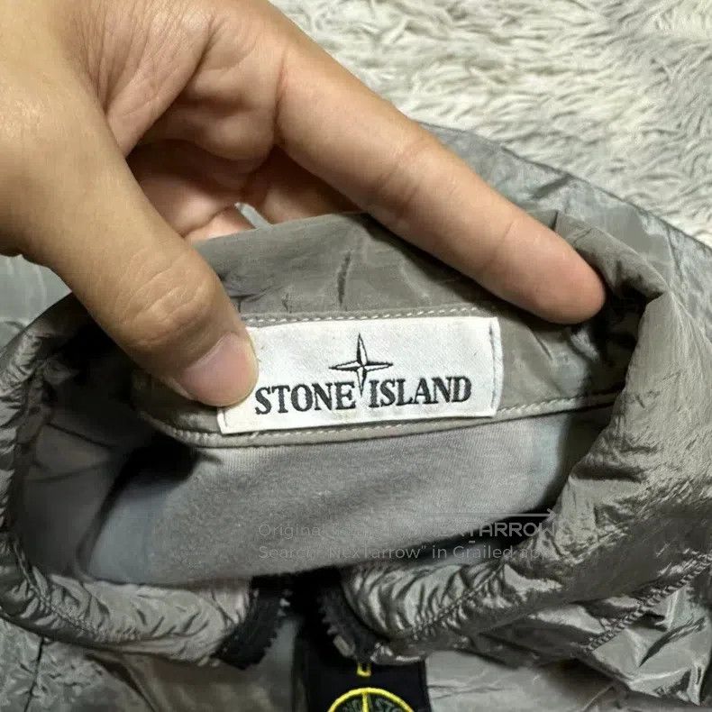 Stone Island Stone Island Silver Metallic Nylon Size US XL / EU 56 / 4 - 4 Thumbnail