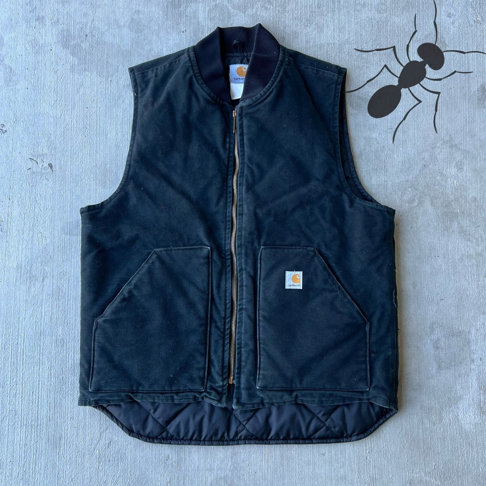 Carhartt × Vintage Carhartt black work wear vest Size US XL / EU 56 / 4 - 1 Thumbnail