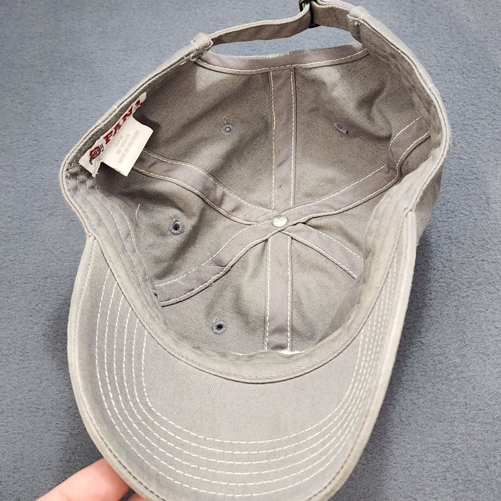 Vintage Ohio State Buckeyes Hat Fan 1 Gray OSU Cap Adjustable Strapback Mens Size ONE SIZE - 6 Thumbnail