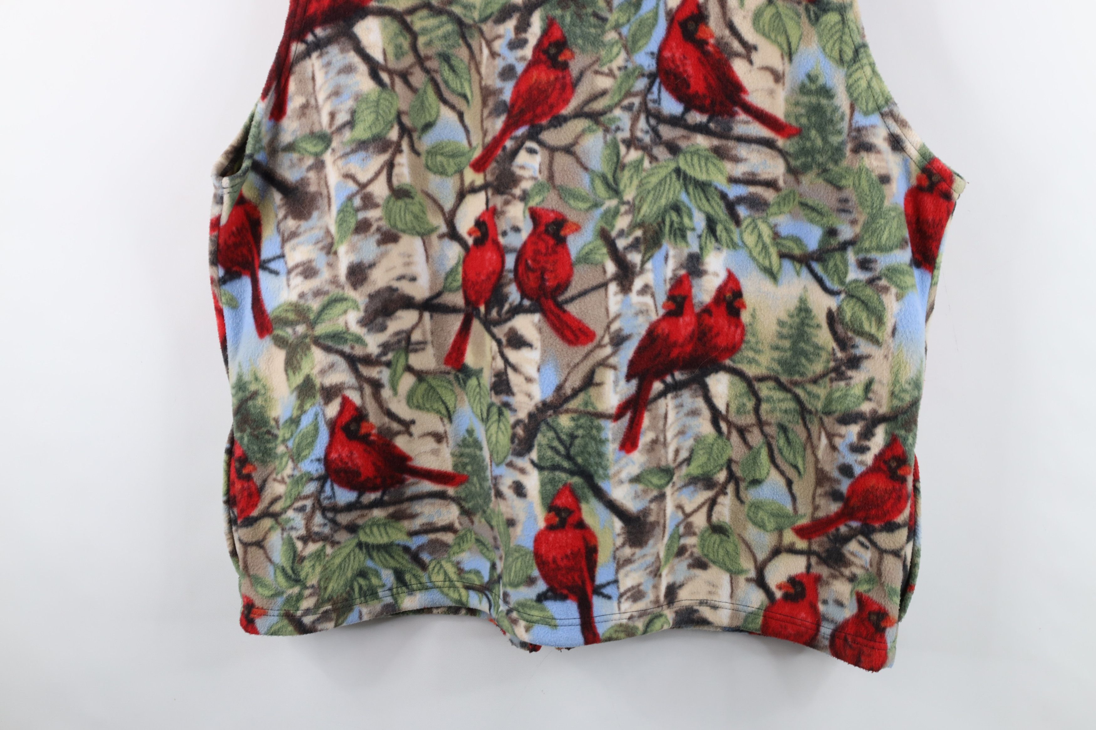 Vintage Vintage 90s Streetwear All Over Print Fleece Vest Jacket USA Size XL / US 12-14 / IT 48-50 - 14 Thumbnail