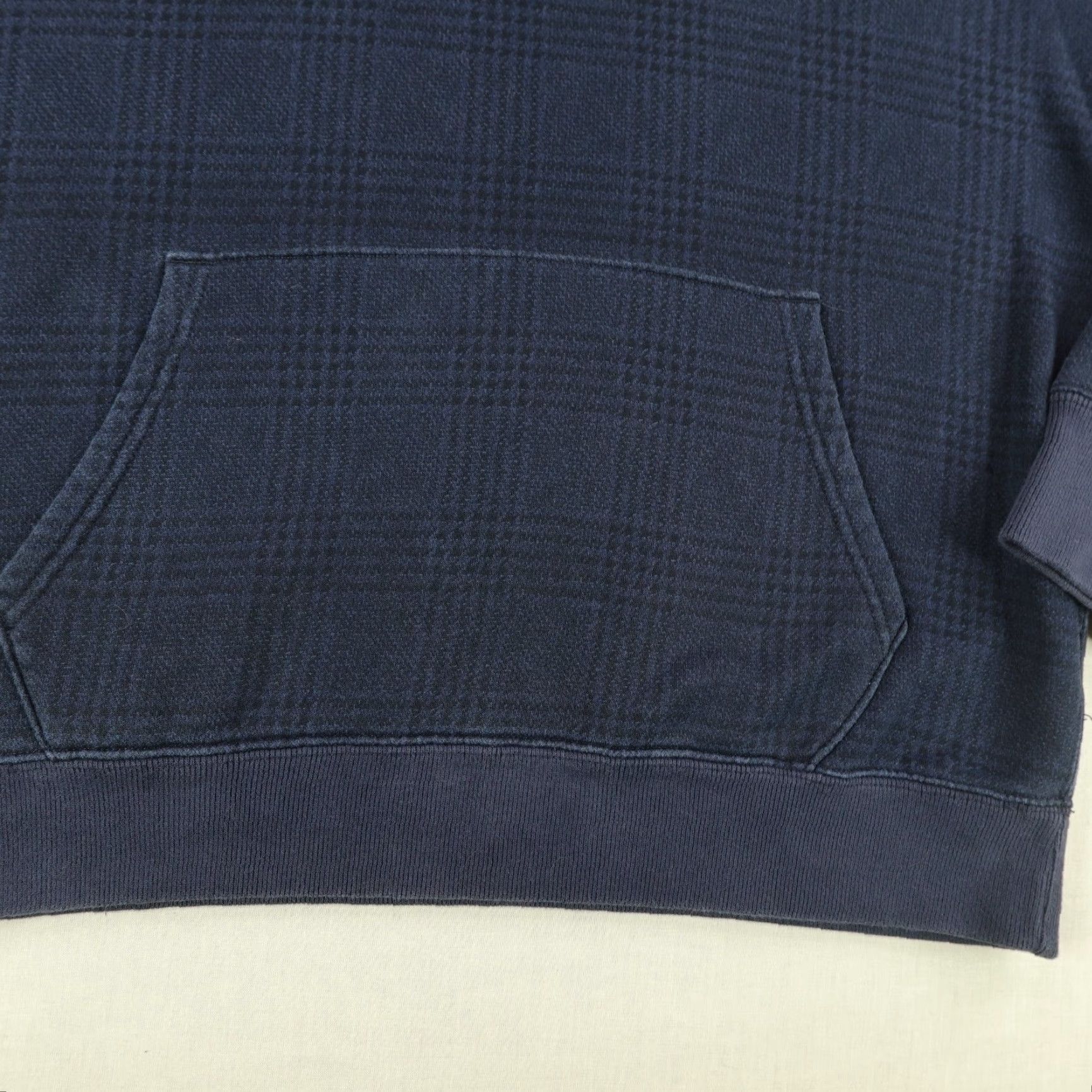 Abercrombie & Fitch VINTAGE Abercrombie & Fitch Hoodie Mens Medium Blue Houndstooth Glen Plaid Sweatshirt Size US M / EU 48-50 / 2 - 3 Thumbnail