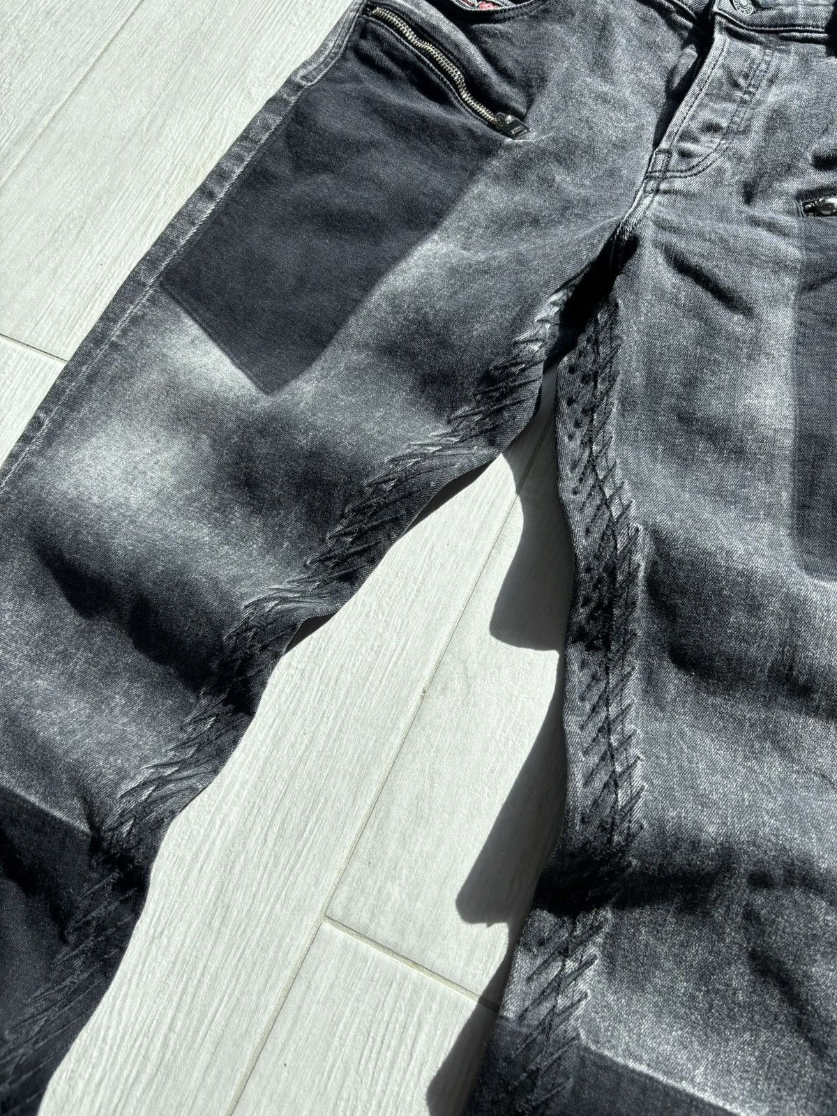 Diesel Diesel Jeans Babhila-Bk-Sp Zipper Avant Garde Style Size 29" - 3 Thumbnail