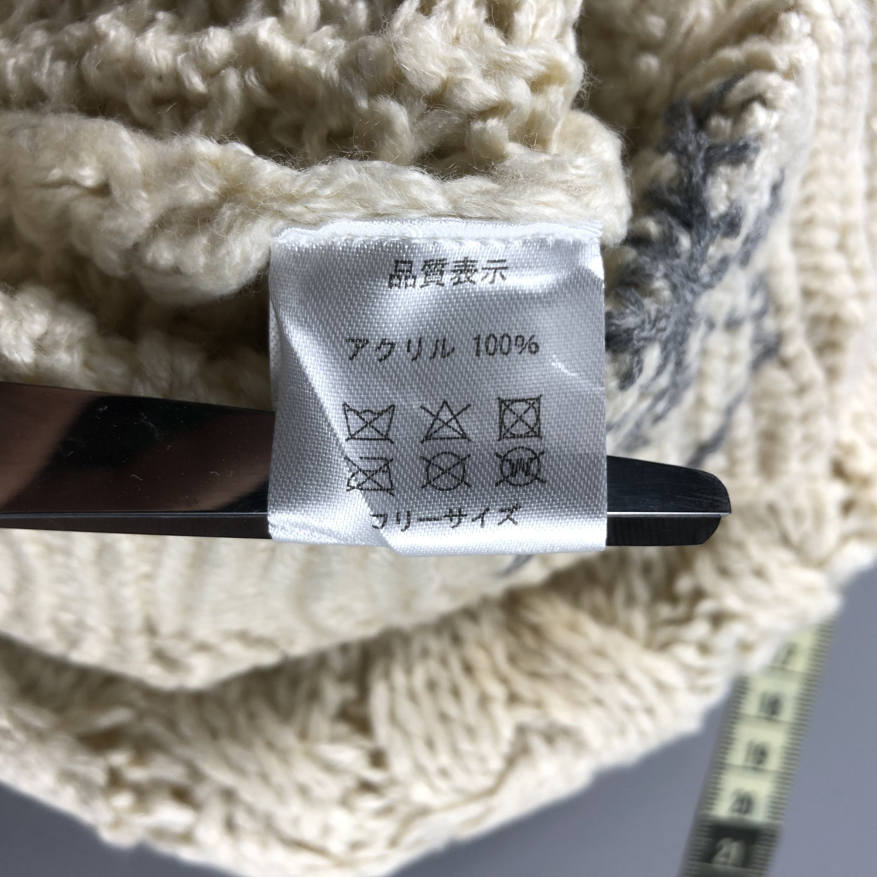 Japanese Brand × Vintage Unknown Aran Isle PomPom Beanie Snow Hat Snow Cap -D376 Size ONE SIZE - 6 Thumbnail