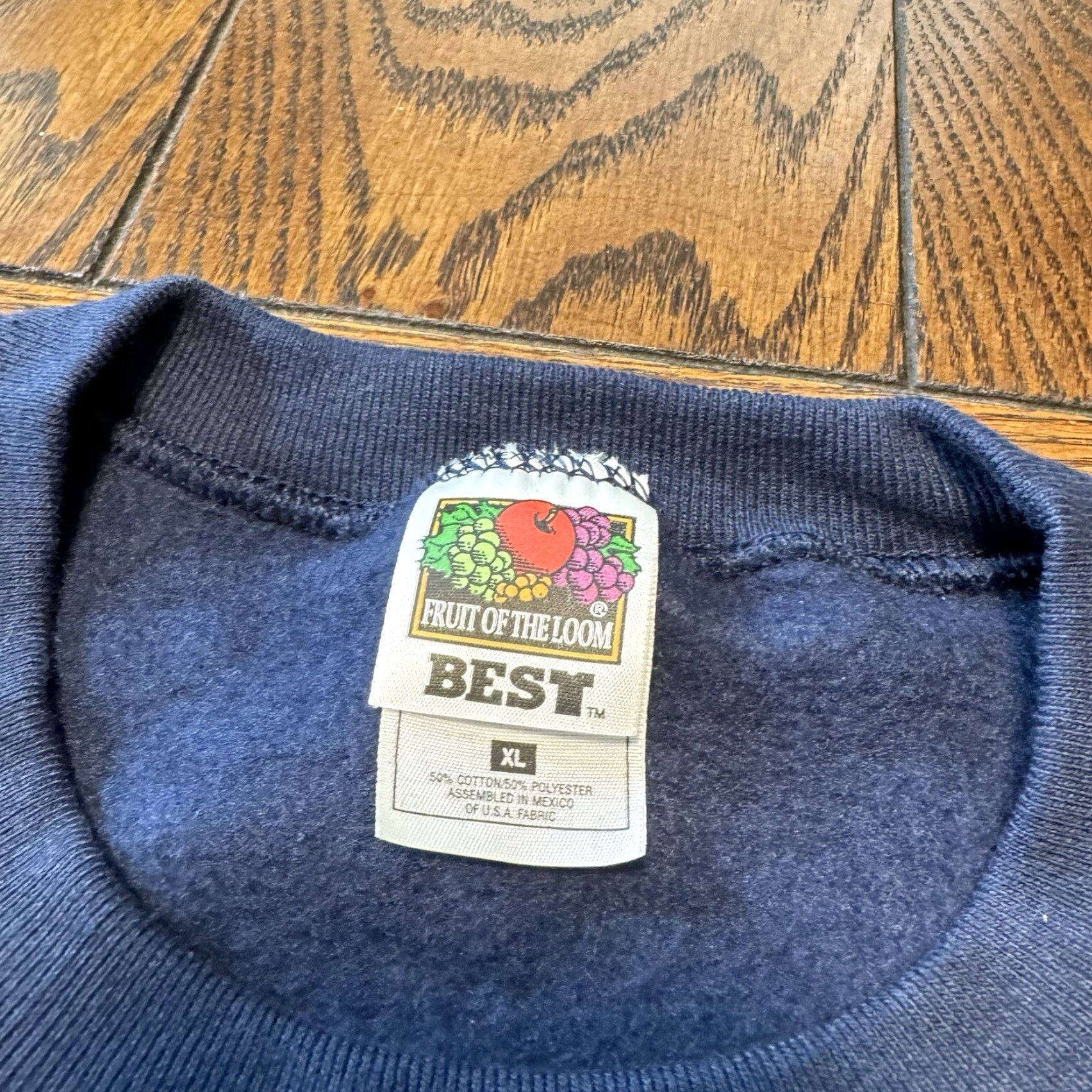 Fruit Of The Loom VINTAGE Police Department Sweatshirt XL Navy Blue Lynn Peavey Company Crewneck Size US XL / EU 56 / 4 - 5 Thumbnail