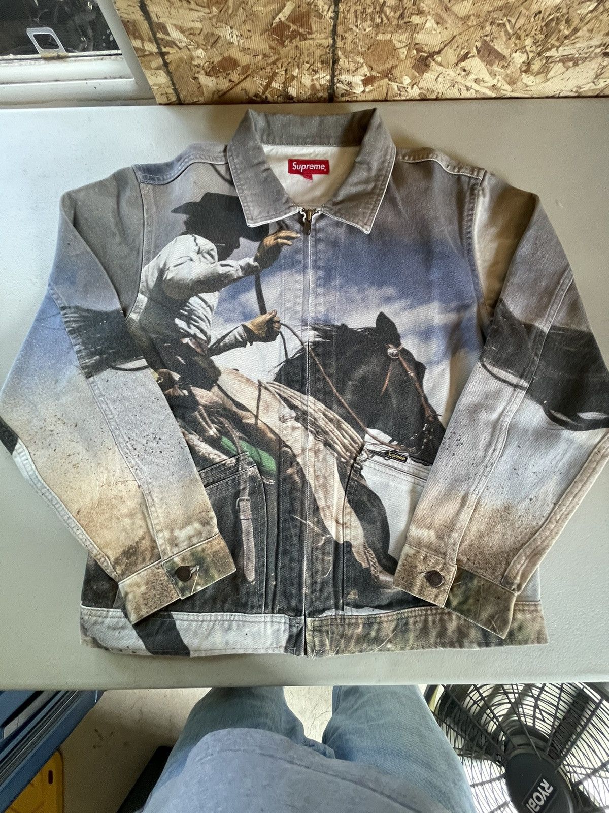 Pre-owned Supreme Jim Krantz Cowboy Jacket In Denim | ModeSens