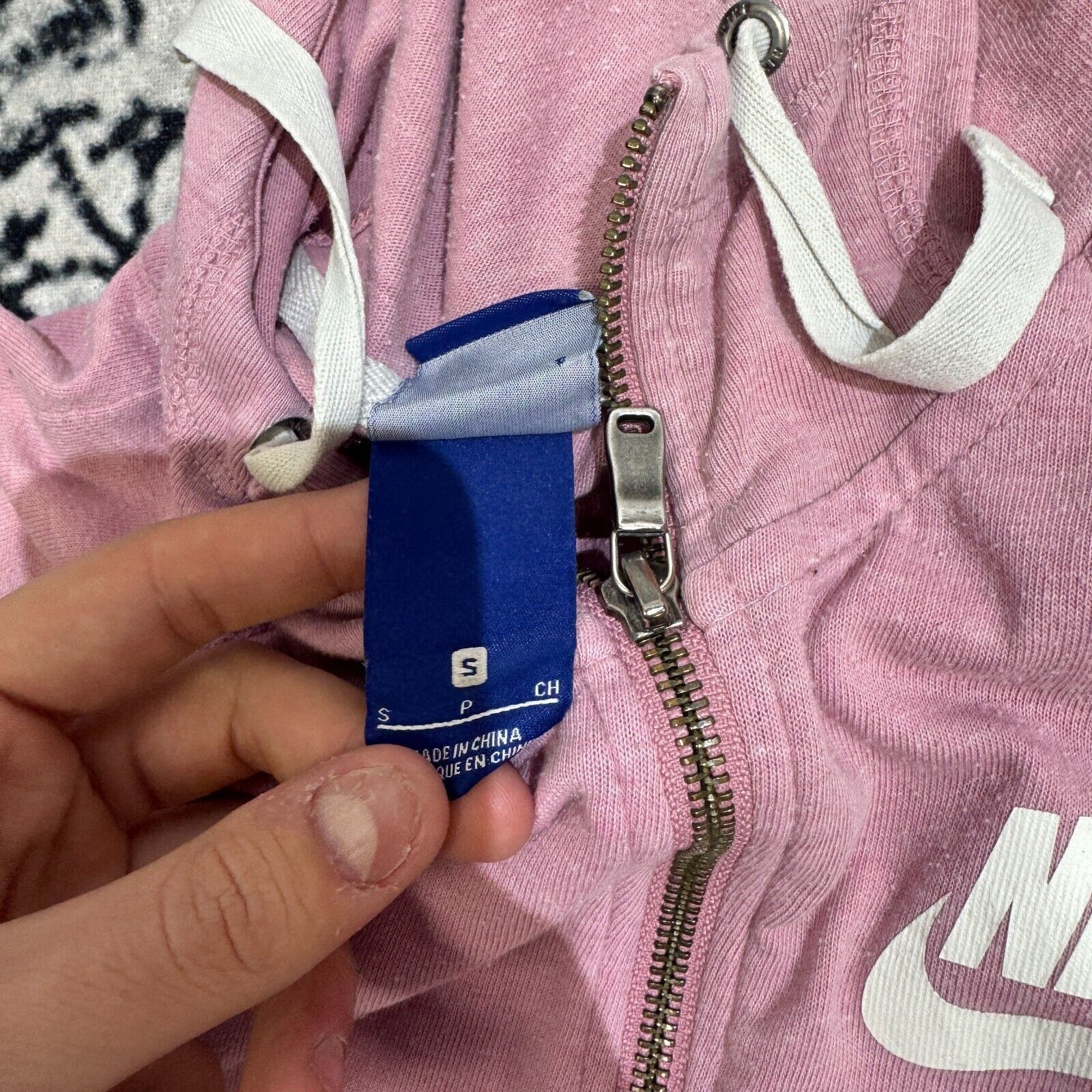 Nike × Vintage Nike Powder Pink Cotton Hoodie Zip Size S Tech Fleece Sport Size US S / EU 44-46 / 1 - 8 Thumbnail