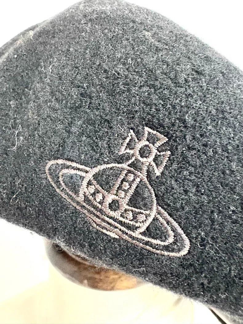 Vivienne Westwood Vivienne Westwood Black Saturn beret Size ONE SIZE - 3 Thumbnail