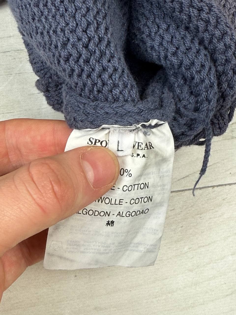 Stone Island Vintage Stone Island 1998 Knit Sweater Pullover Faded Size US L / EU 52-54 / 3 - 3 Thumbnail