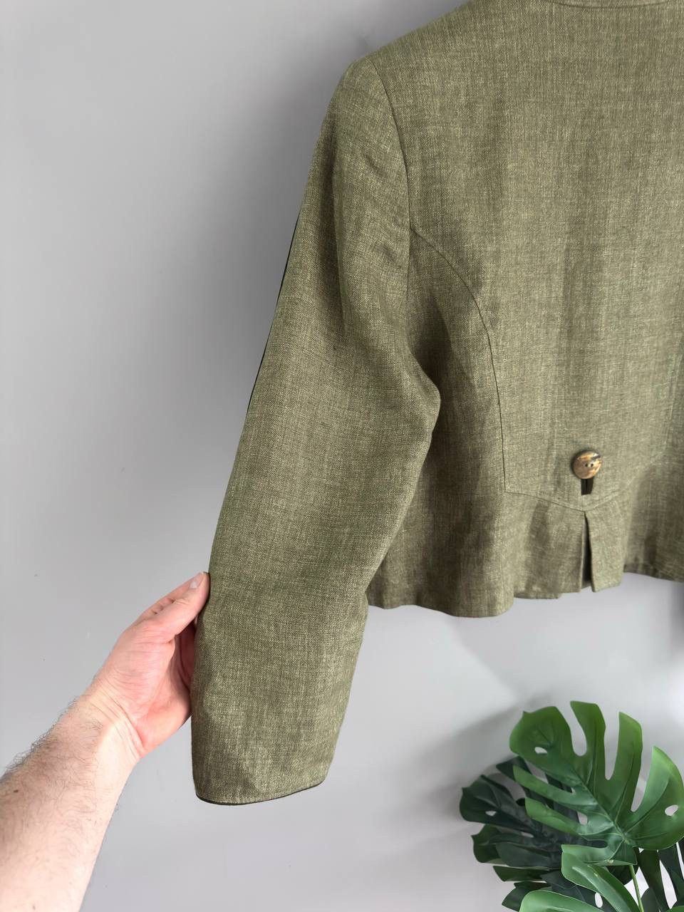 Other Heller Salzburg Trachten Green Olive Linen Blazer Size M-L Size M / US 6-8 / IT 42-44 - 12 Thumbnail