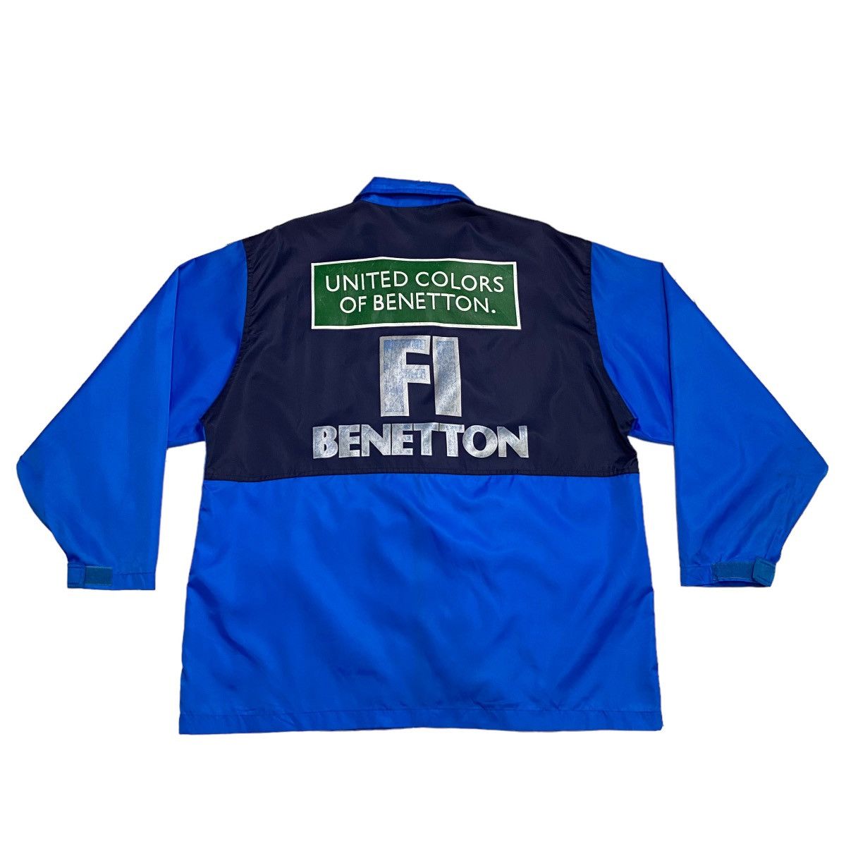 Vintage Vintage 90's BENETTON F1 Windbreaker Jacket Size US L / EU 52-54 / 3 - 15 Thumbnail
