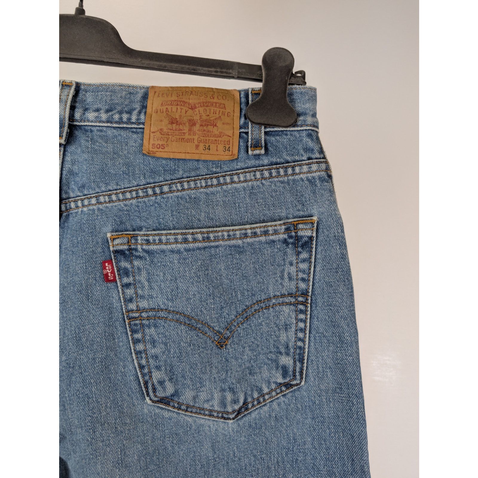 Levi's o1rshd1 Free Hoover Regular Fit Straight Leg Denim Jeans Size US 34 / EU 50 - 15 Thumbnail
