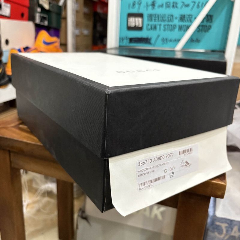 Gucci Gucci White Ace Low-Top Sneakers for Men - Size US 8 / EU 41 - 6 Thumbnail