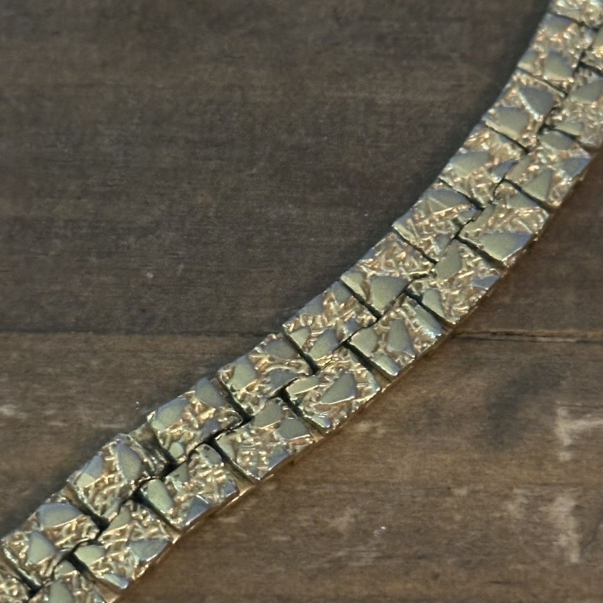 Vintage Vintage gold tone nugget chain necklace Size ONE SIZE - 4 Thumbnail