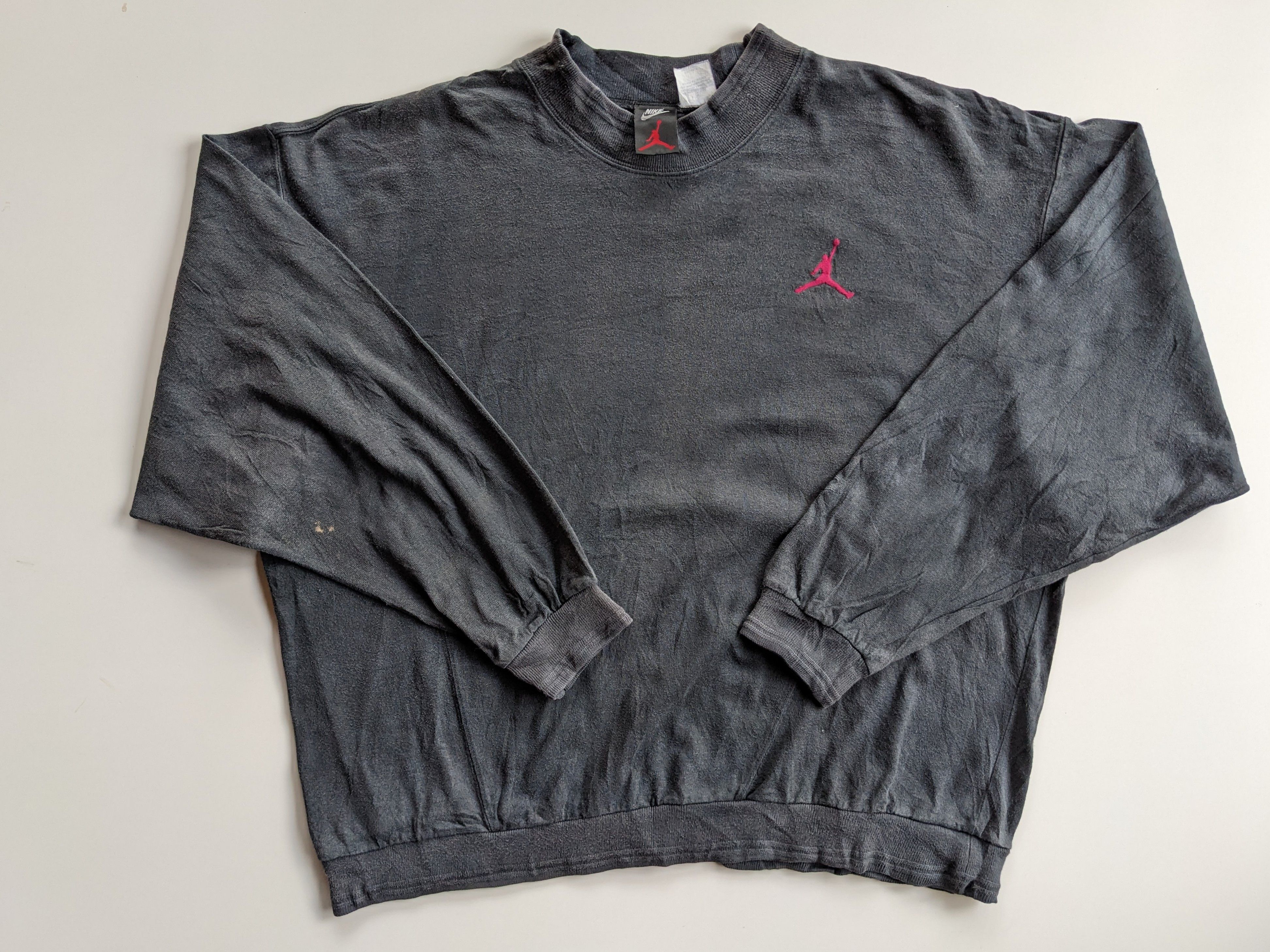 Jordan Brand × Nike × Vintage Vintage 90s Nike Air Jordan sweatshirt Size US XL / EU 56 / 4 - 1 Thumbnail