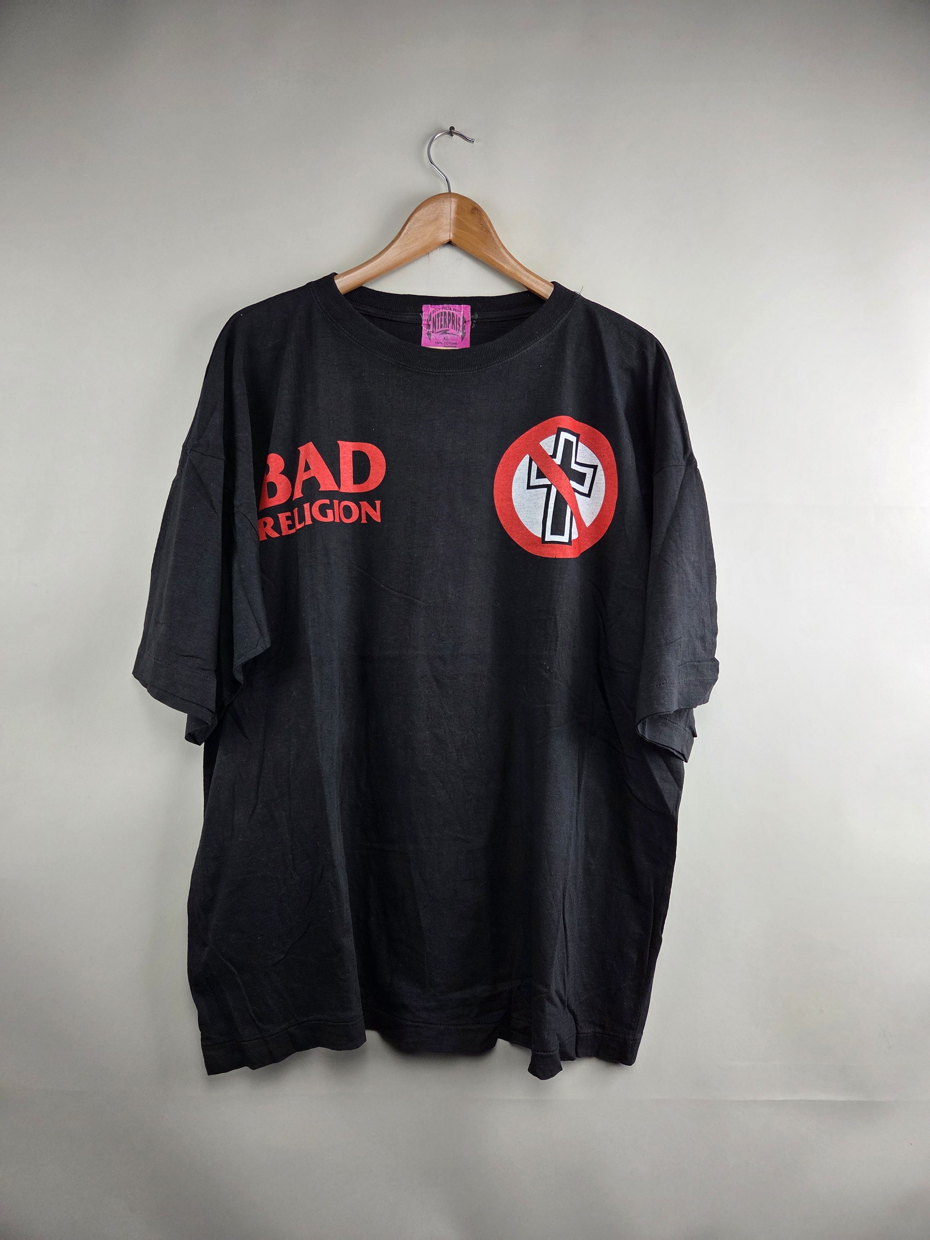 Band Tees × Vintage 90s Bad Religion Euro Punk vintage shirt XL 25.5" 29" Size US XL / EU 56 / 4 - 7 Thumbnail