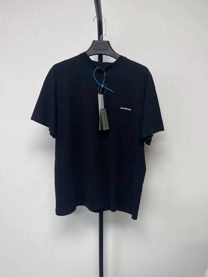 Balenciaga Balenciaga Solid Color Letter Printed Casual Round Neck Sh Size US M / EU 48-50 / 2 - 1 Thumbnail