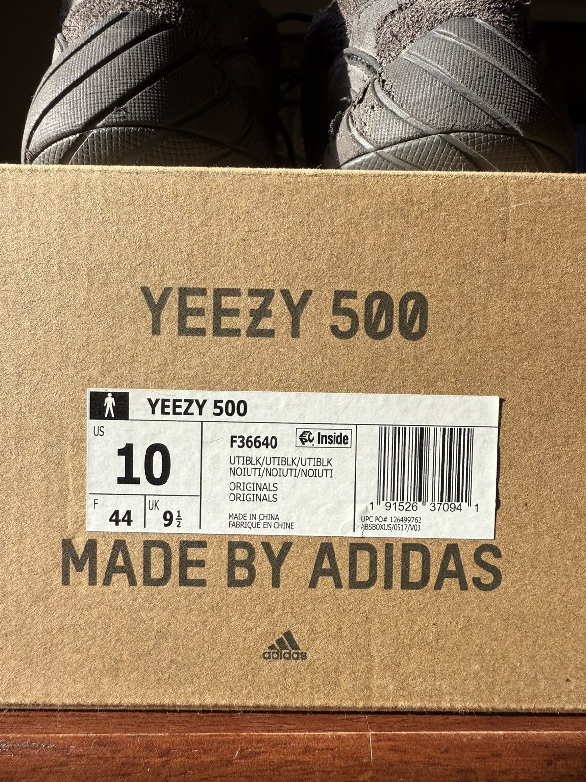 Yeezy Yeezy 500 'Utility Black Size US 10 / EU 43 - 6 Thumbnail