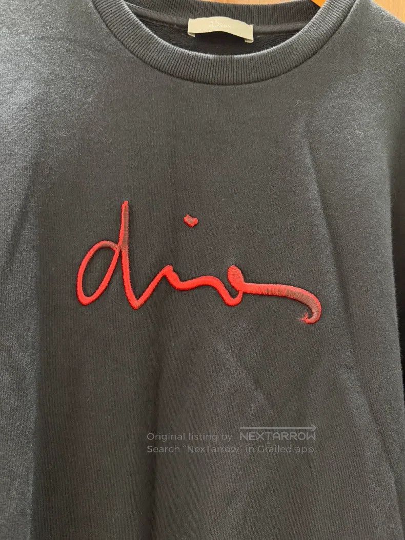 Dior Dior Black cursive logo sweatshirt Size US XS / EU 42 / 0 - 3 Thumbnail