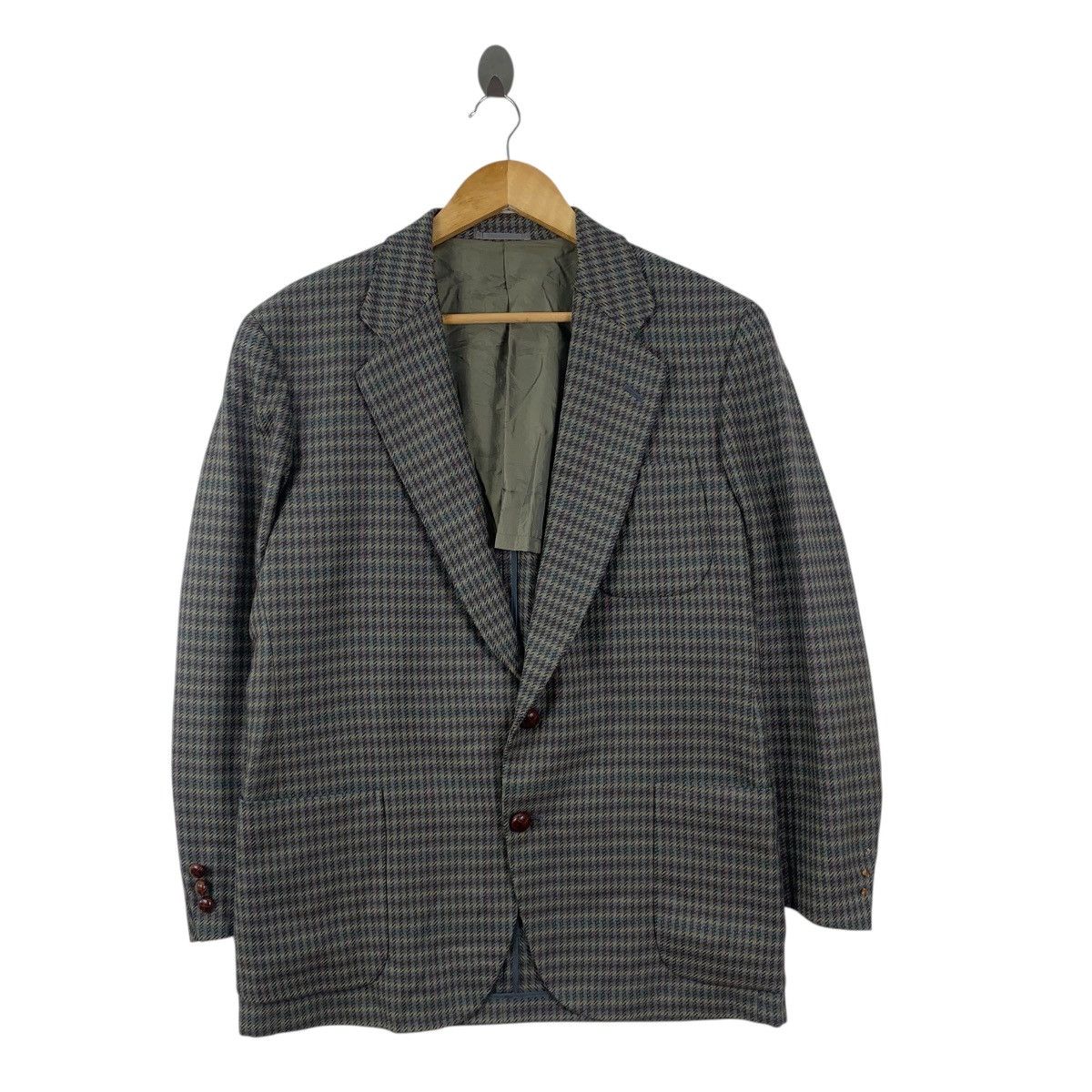 Burberry Vintage 90s BURBERRY LONDON Nova Checks Collection Blazer Size M / US 6-8 / IT 42-44 - 4 Thumbnail