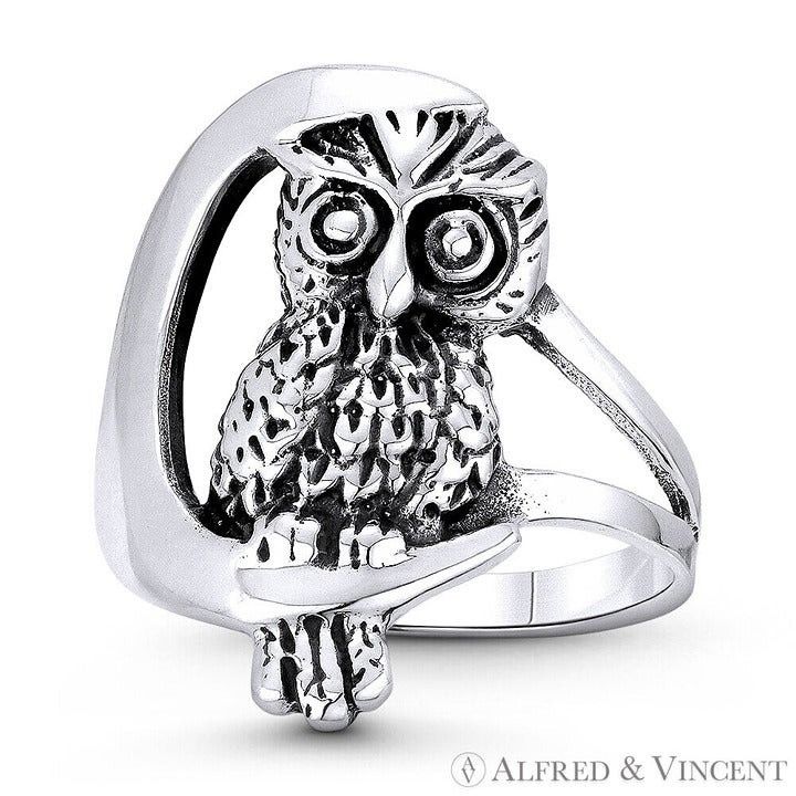 Other Owl Animal Charm Knowledge & Wisdom Totem Ring Size ONE SIZE - 1 Preview