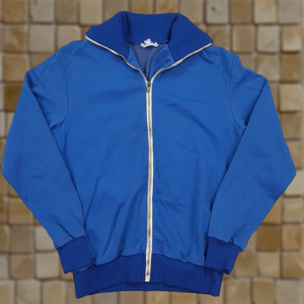 Vintage VINTAGE VTG 80s German Track Suit Jacket Men's S Sports Zip Sweatshirt Germany Veb Blue Stadium Football Soccer Retro Windbreaker 70s 80s Size US S / EU 44-46 / 1 - 1 Thumbnail