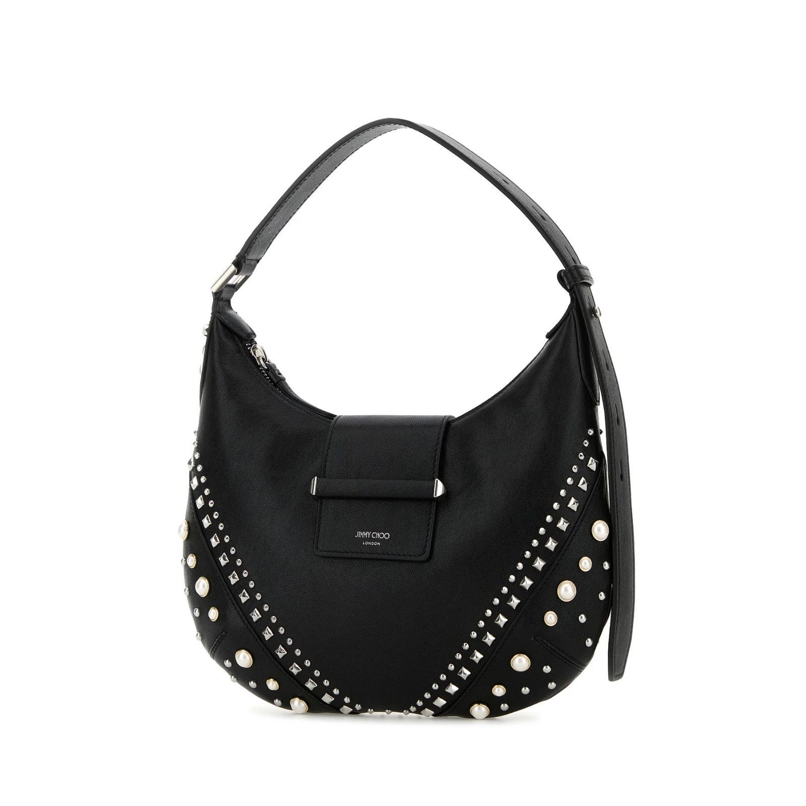 Jimmy Choo JIMMY CHOO Bar Hobo Small Black Shoulder Bag New Size ONE SIZE - 2 Thumbnail