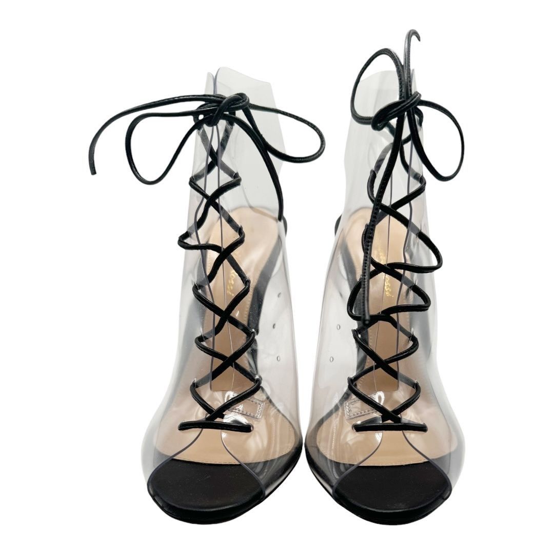 Gianvito Rossi Gianvito Rossi PVC Naked Lace-Up Booties NWOT Size US 8.5 / IT 38.5 - 7 Thumbnail