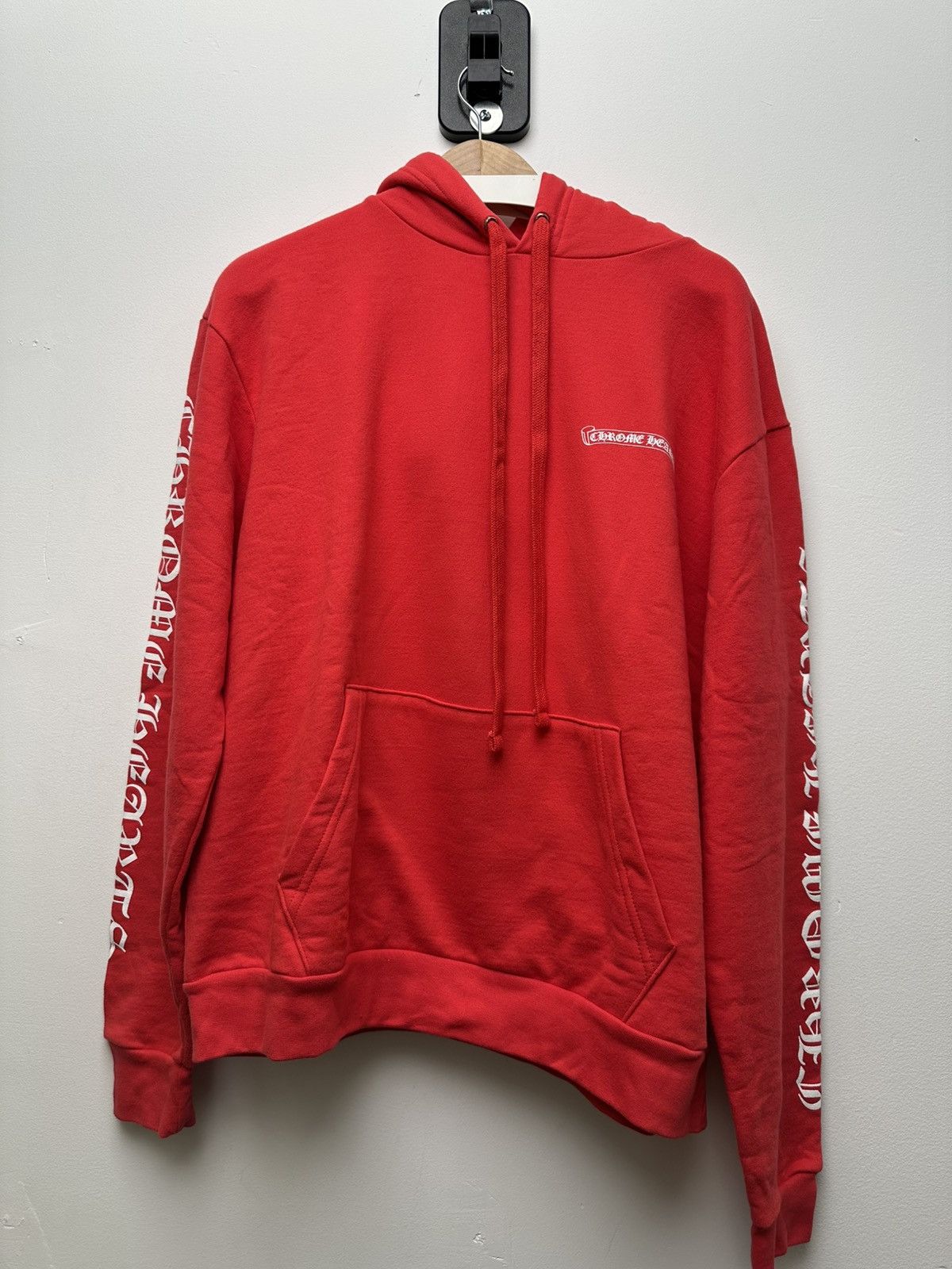 Chrome Hearts Chrome Hearts White Logo Red Hoodie Size US S / EU 44-46 / 1 - 2 Thumbnail
