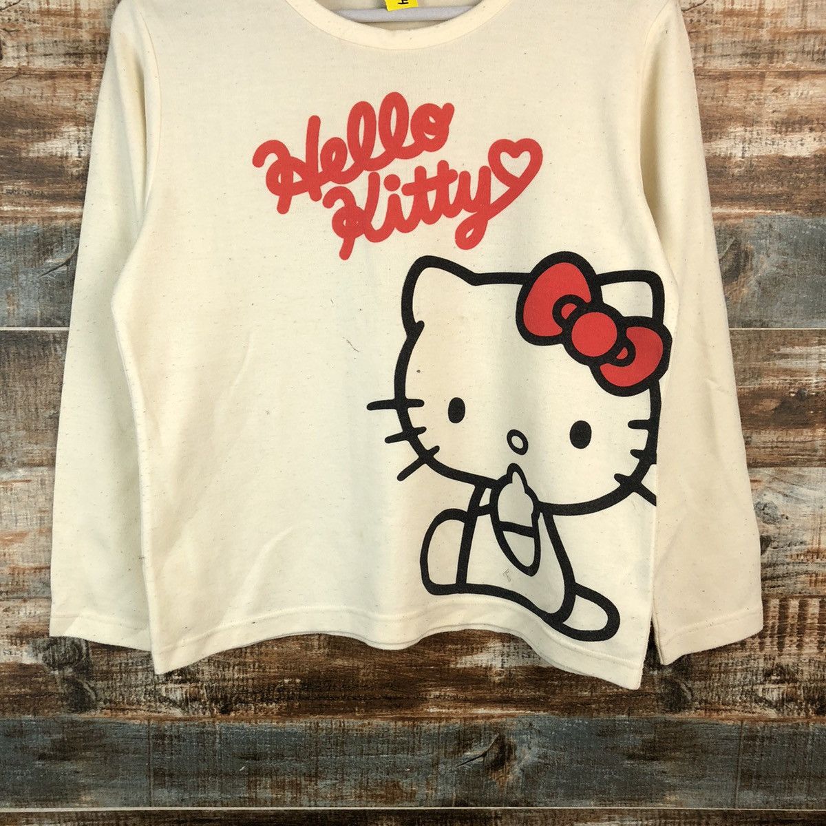 Cartoon Network × Japanese Brand DL Hello Kitty vintage White Sweatshirt #C074 Size M / US 6-8 / IT 42-44 - 3 Thumbnail