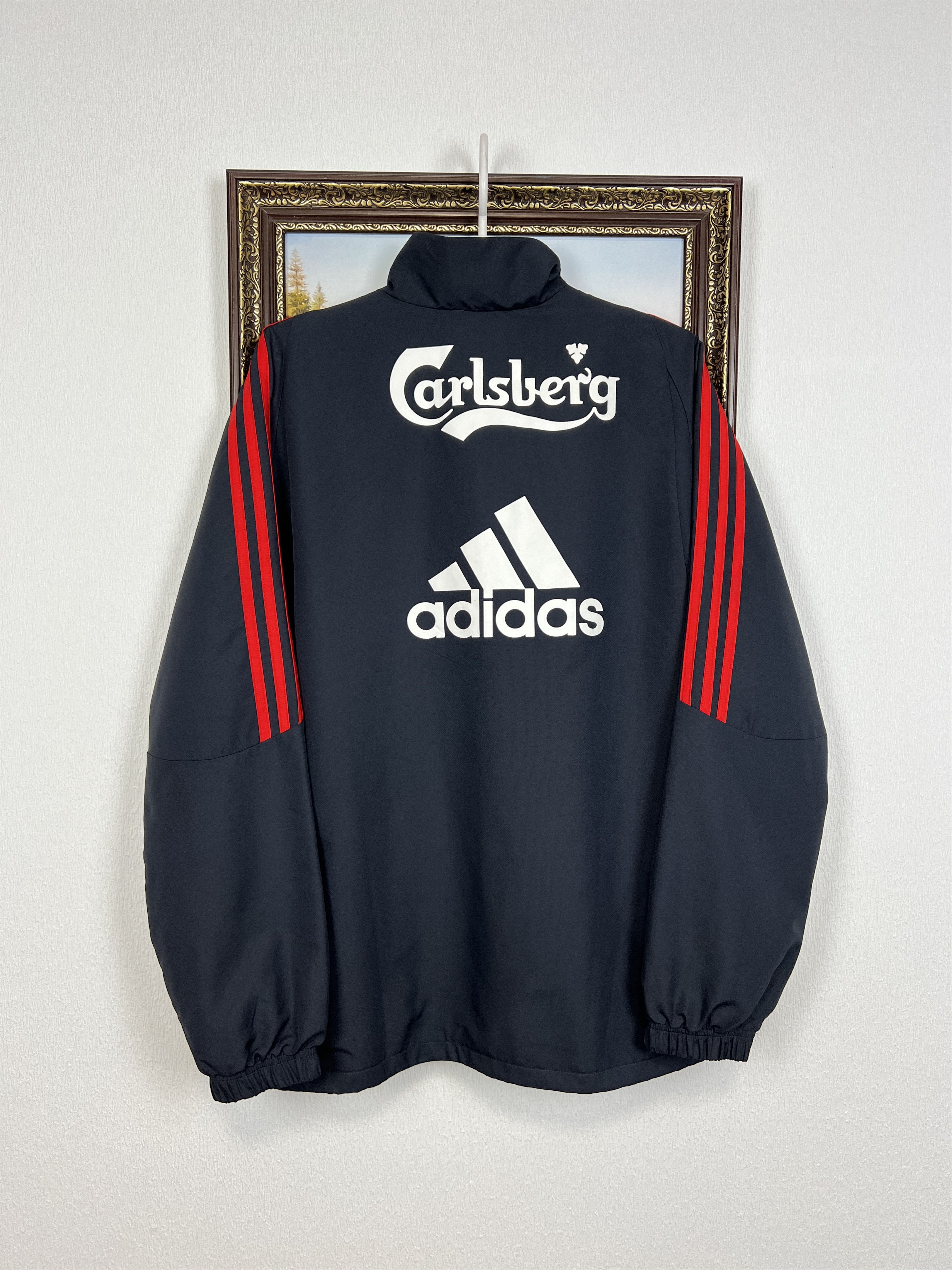 Adidas Vintage Adidas Liverpool Football Jacket Soccer YNWA Size US L / EU 52-54 / 3 - 13 Thumbnail