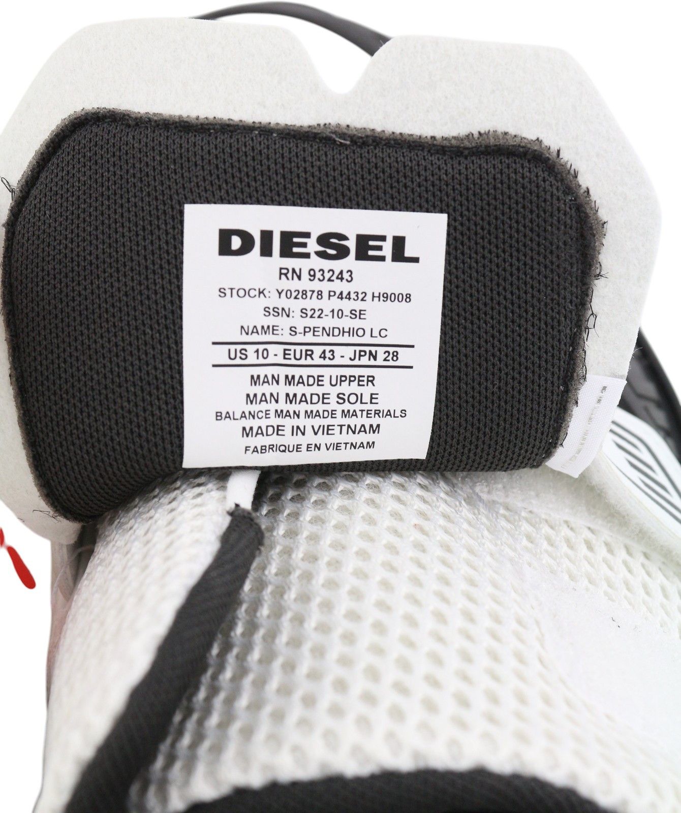 Diesel S-PENDHIO LC EU43 Low Laced Almond Toe Patterned 40943 Size US 10 / EU 43 - 11 Thumbnail