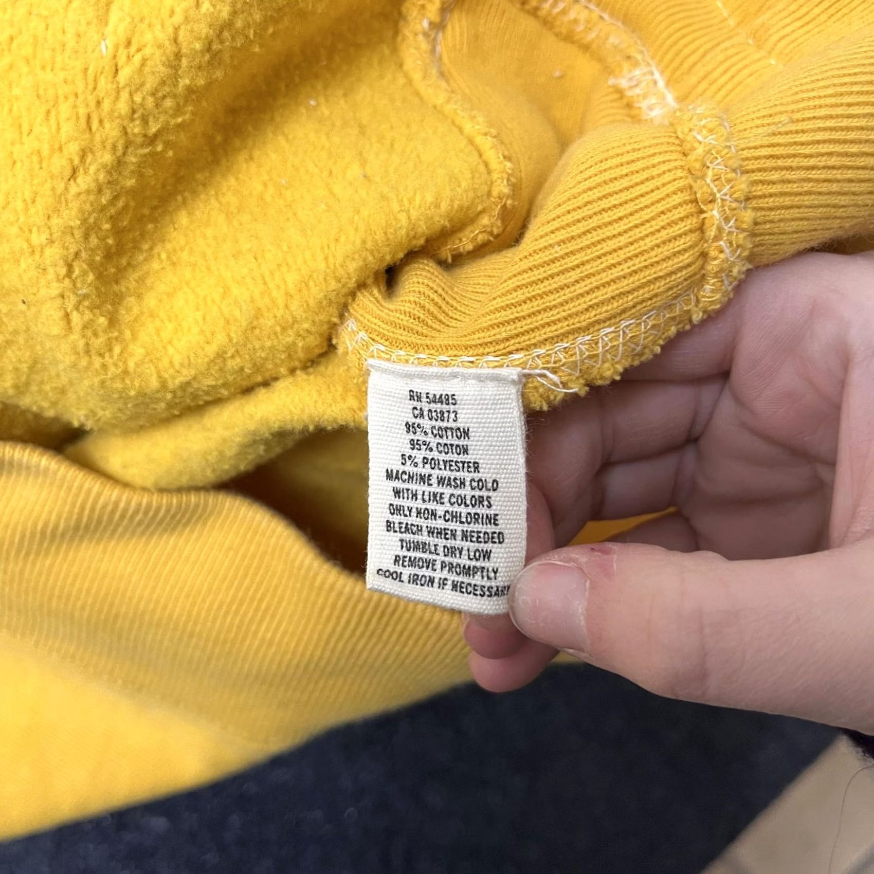 American Eagle Outfitters VINTAGE American Eagle Outfitters Hoodie Mens XL Yellow Fleece Hockey Pullover 36 Back Size US XL / EU 56 / 4 - 5 Thumbnail