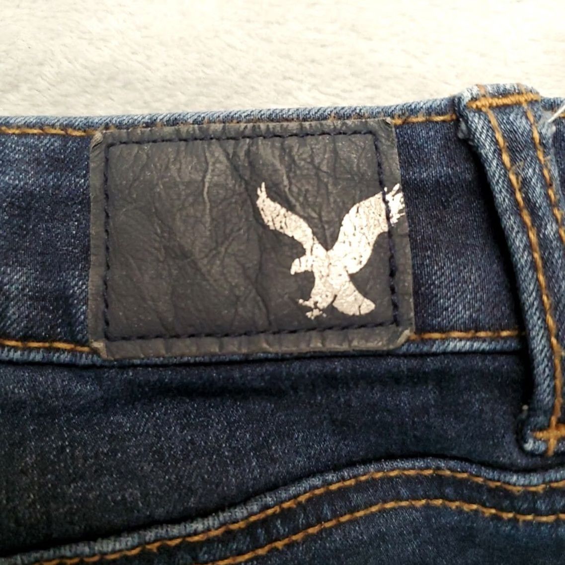 American Eagle Outfitters American Eagle Shorts Womens 10 Denim 360 Super Stretch Cutoff Midi Micro Mini Size 32" / US 10 / IT 46 - 6 Thumbnail