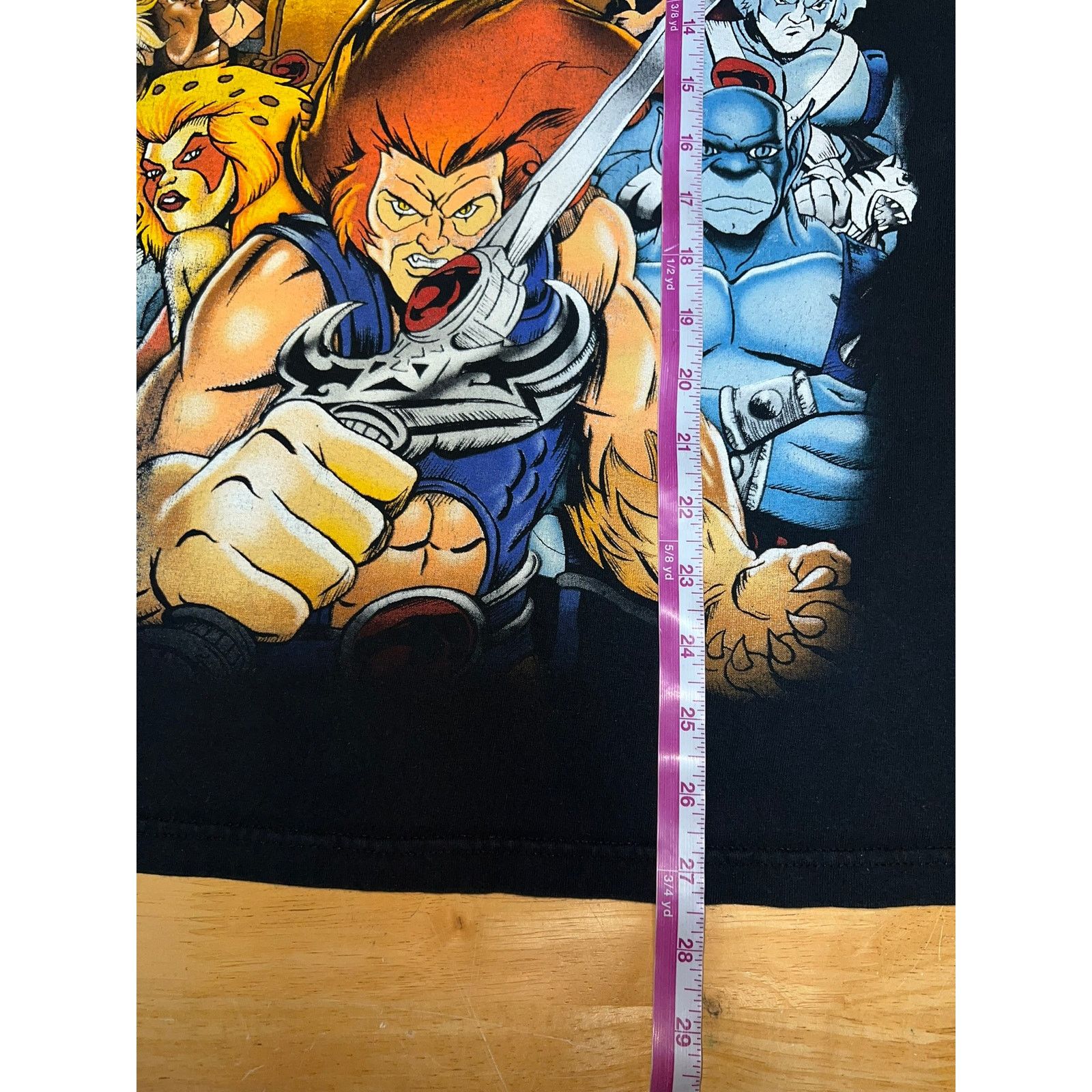 Fruit Of The Loom Vintage Thundercats Shirt Thunder Cats Characters Tee Large Size US L / EU 52-54 / 3 - 9 Thumbnail