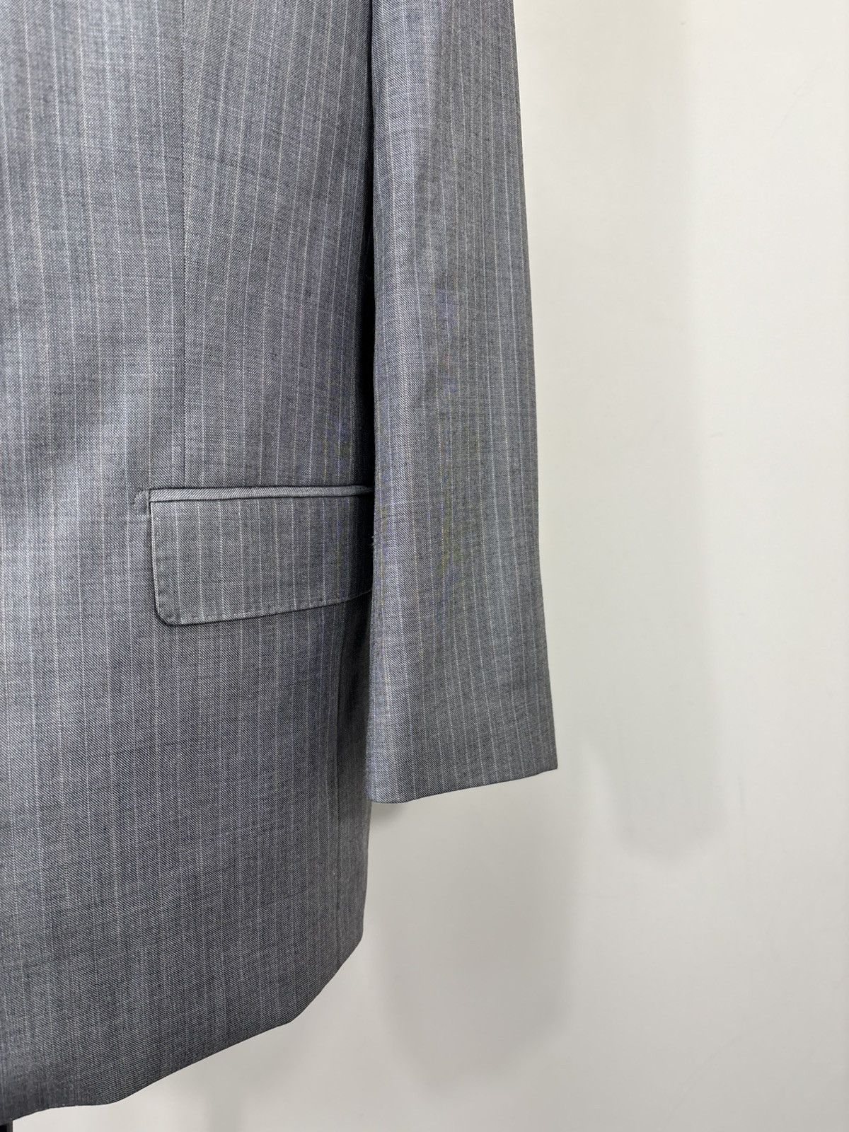 Other Bespoke Dormeuil Men’s 2-Piece Grey Pinstripe Wool Suit Size 52R - 5 Thumbnail