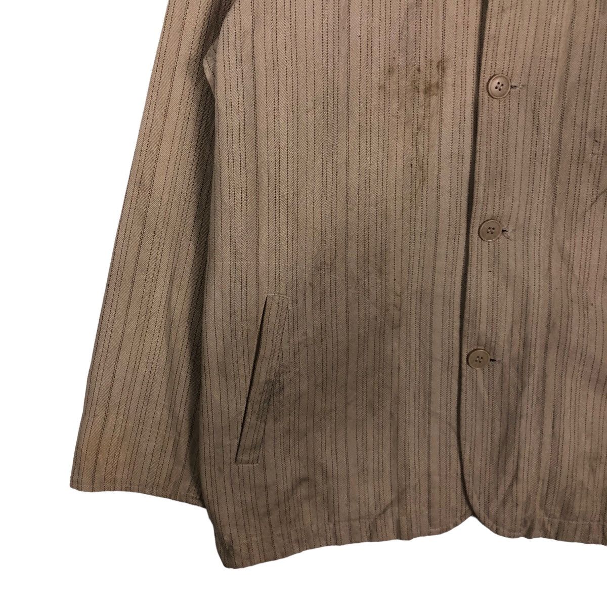 🔥Issey Miyake Design Style Hickory Chore Jacket Vviirrggnn